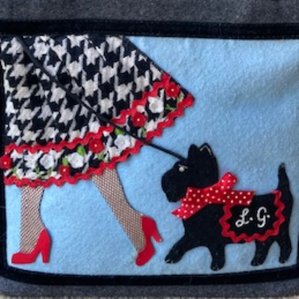 Lulu Guinness London "Walking the Dog" Handle bag - Picture 3 of 11